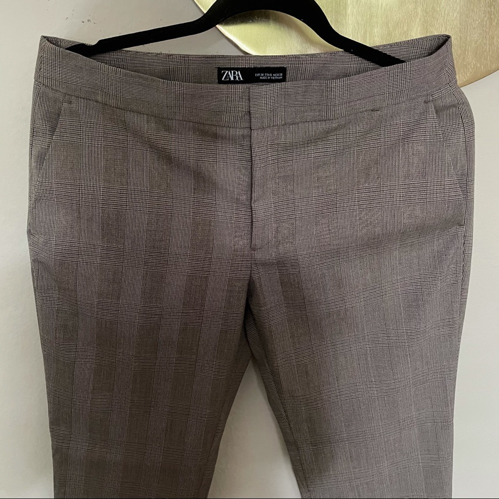 Zara plaid print Pants